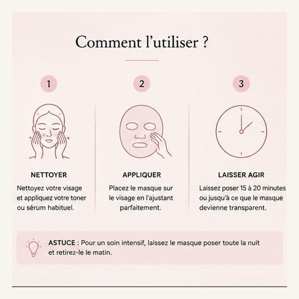 Comment utiliser le masque gel collagène PDRN rose
