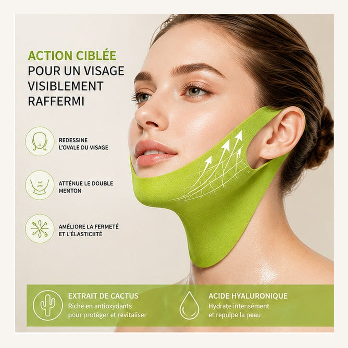 Masque Cactus V-Line inclus dans le Duo NEYVIA SKIN