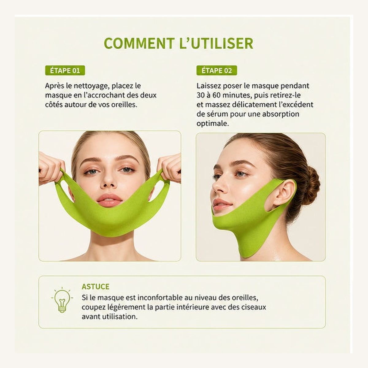 Masque Cactus V-Line NEYVIA SKIN — visuel 3