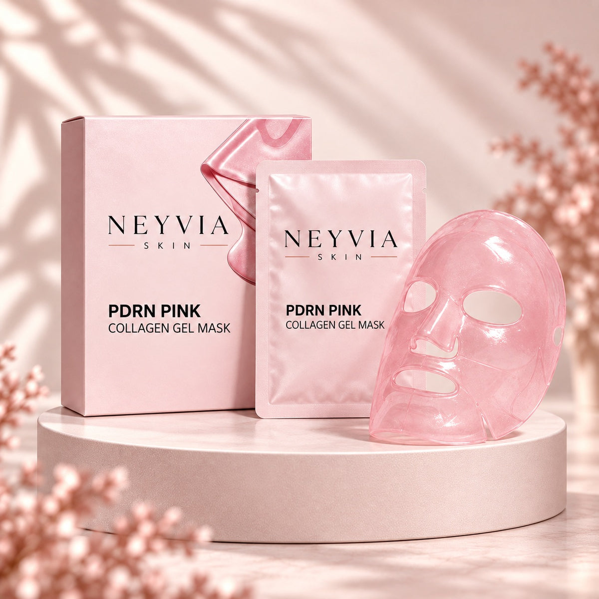 Masque Gel Collagène PDRN Rose NEYVIA SKIN